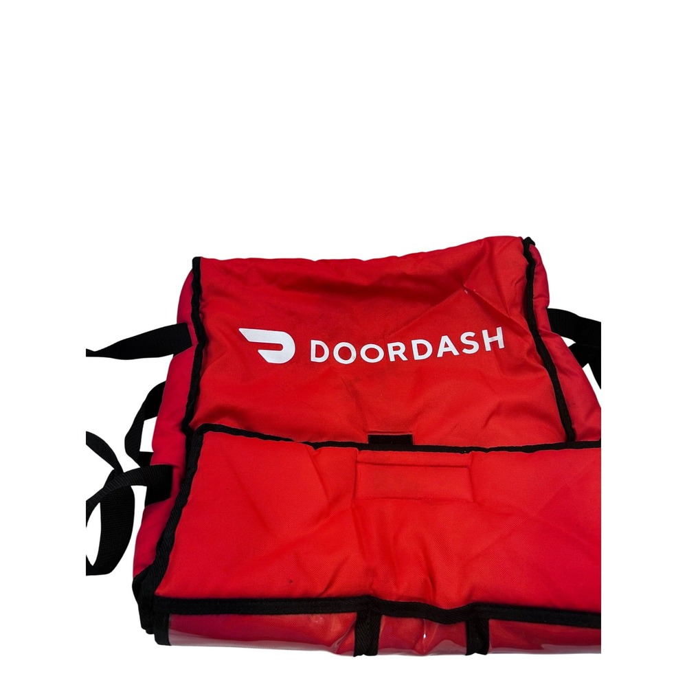 DoorDash Delivery Backpack Catering Bag Set Red Insulated Food Carrier Unisex